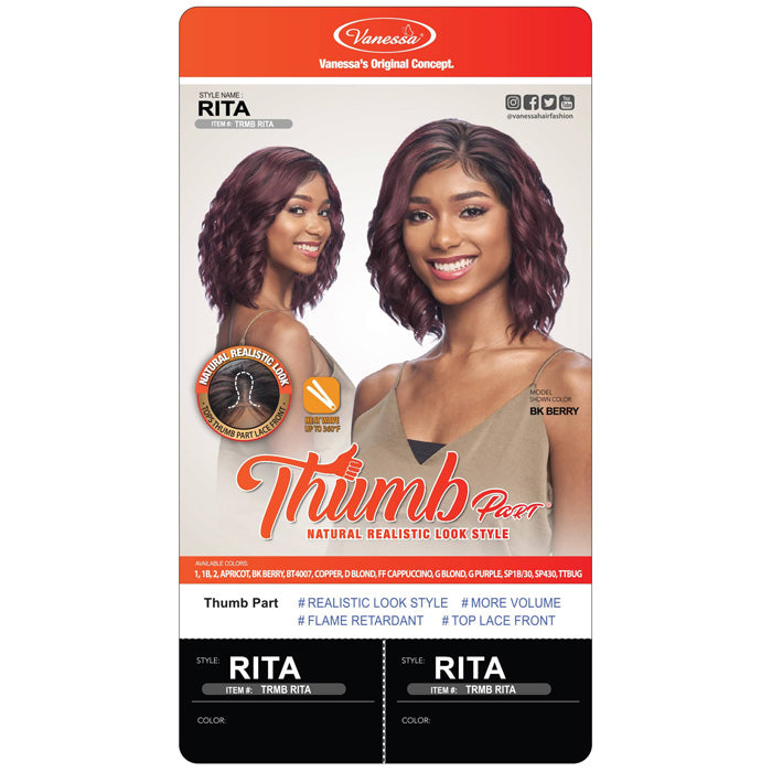Vanessa Thumb Lace Part Wig - RITA