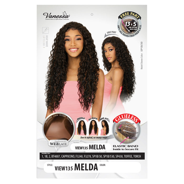 Vanessa View 135 Glueless 13x5 HD Lace Front Wig - VIEW 135 MELDA - Hand-Tied
