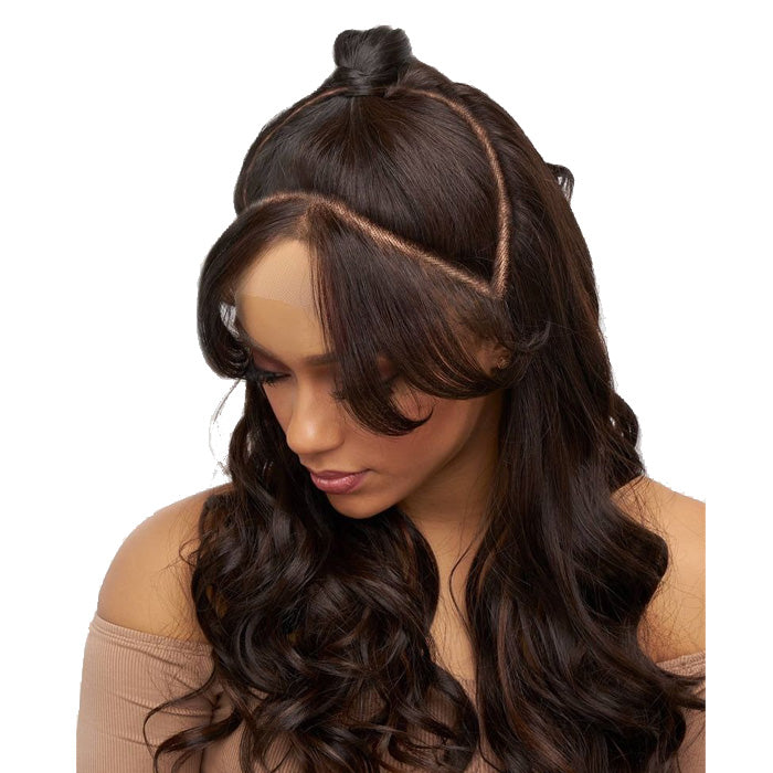 Vanessa View U-Bang Half Updo & Bnag U-Part HD Lace Front Wig - VIEW U-BANG WAVE