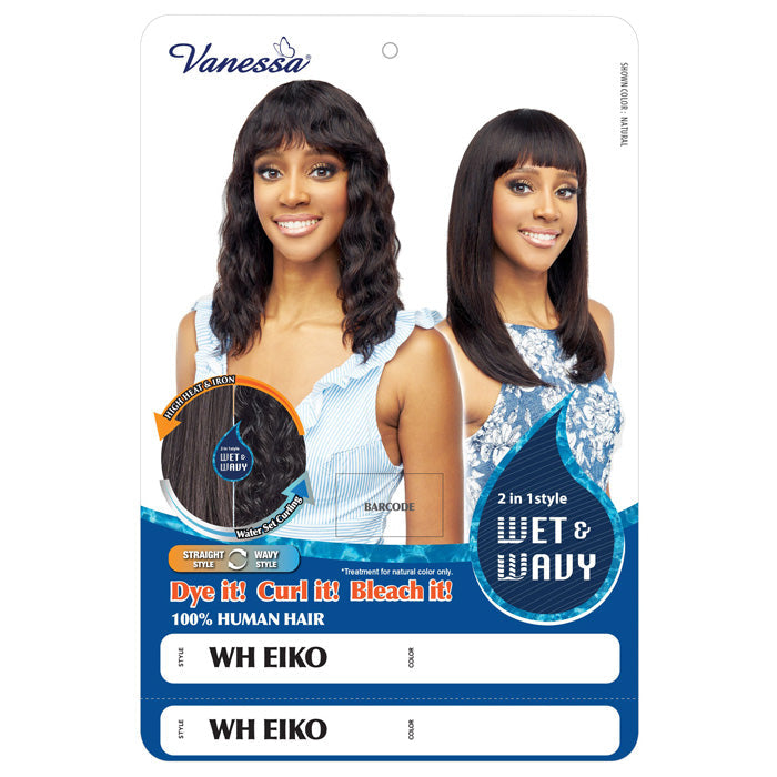Vanessa 100% Human Hair Wet & Wavy Wig - WH EIKO