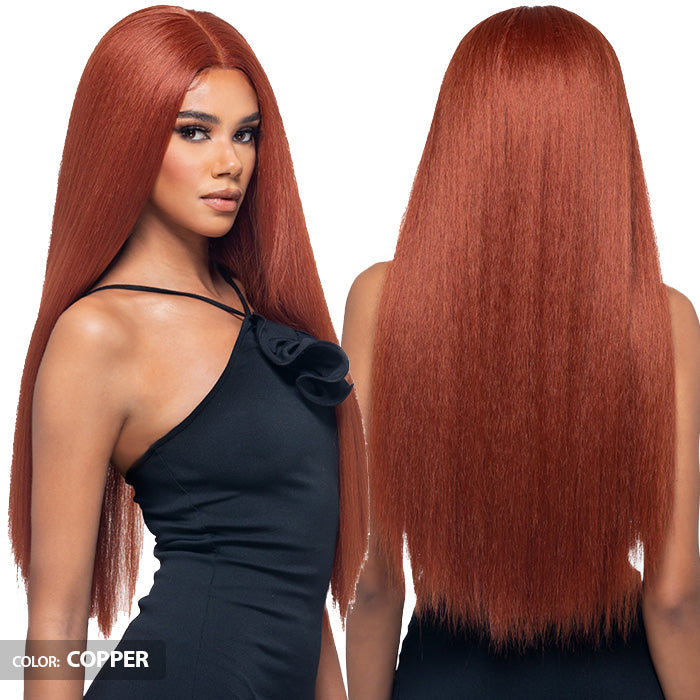 Vivica Fox Wanna Bee Human Hair Blend 5" Deep HD Lace Front Wig - WNB-2