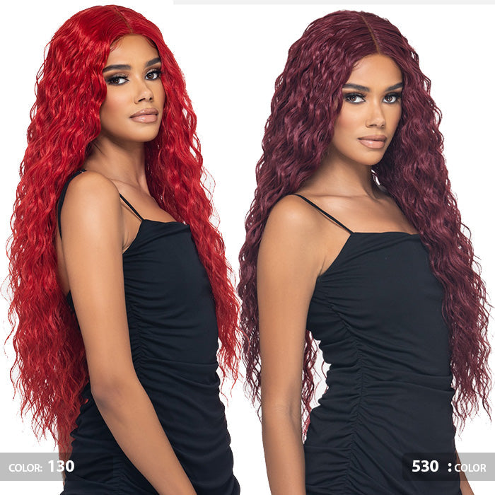 Vivica A Fox Wanna Bee Human Hair Blend 5" Deep HD Lace Front Wig - WNB-4