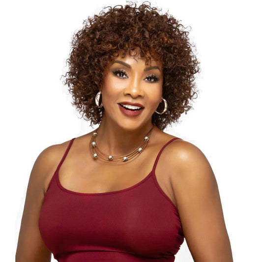Vivica A Fox Human Hair Pure Stretch Cap Wig HH BRITTA