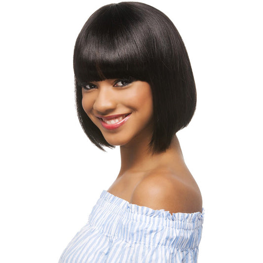 Vivica A Fox Brazilian Remi Natural Pure Stretch Cap Human Hair Wig - COCO