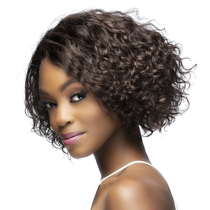 Vivica A Fox Remi Natural Hair 10" LAYERED TIGHT & LOOSE COMBO CURL WITH INVISIBLE SIDE PART Wig - DELANEY