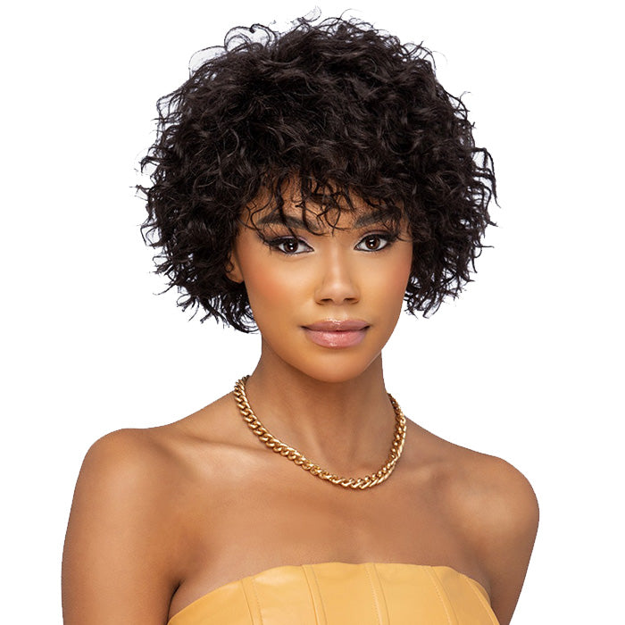 Vivica A Fox Natural Brazilian Remi Pure Stretch Cap Wig - JASPER