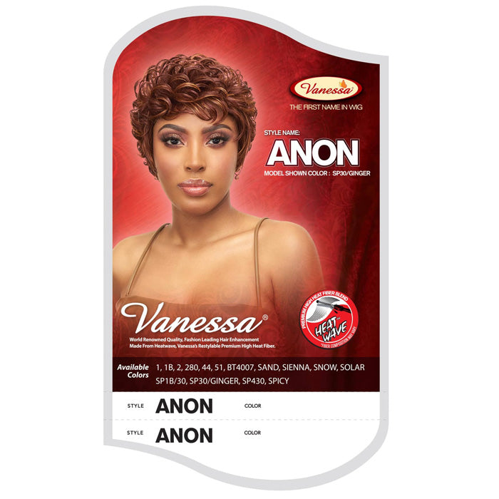 Vanessa Fashion Wig Romance Grey Full Wig - ANON