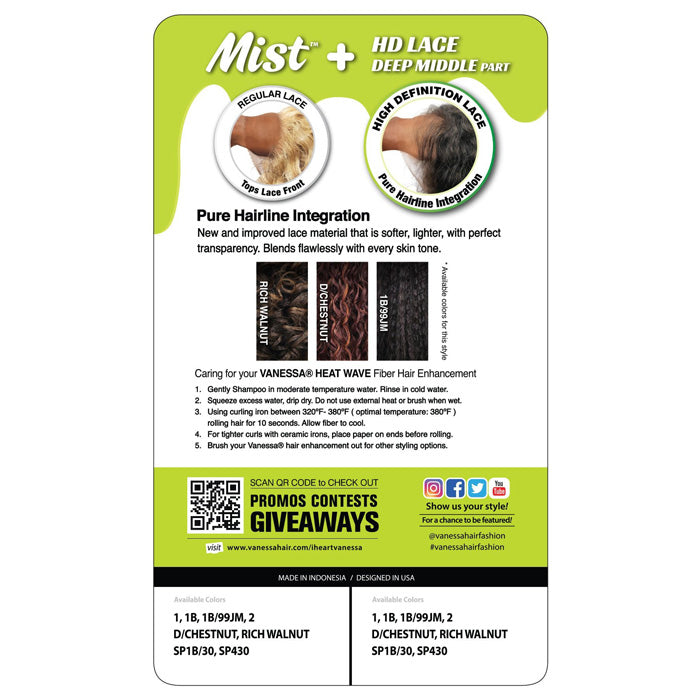 Vanessa Mist HD Lace Part Wig - CLIO