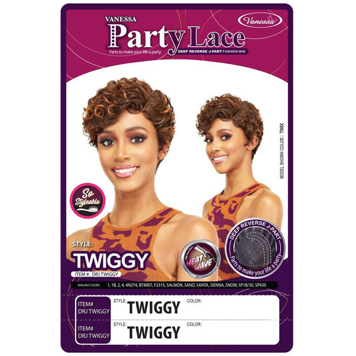 Vanessa Party Lace Deep J-Part Front Wig - DRJ TWIGGY