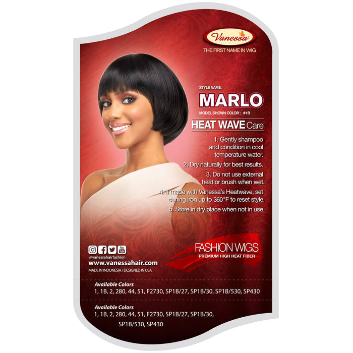 Vanessa Fashion Wig Synthetic Hair Full Wig - MARLO