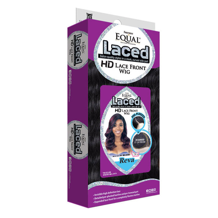 Shake N Go Freetress Equal Synthetic 5" Curved Part HD Lace Front Wig - REVA LACED
