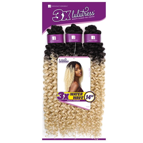 Sensationnel Lulutress Fully-Folded Crochet Braids - 3X WATER WAVE 14"