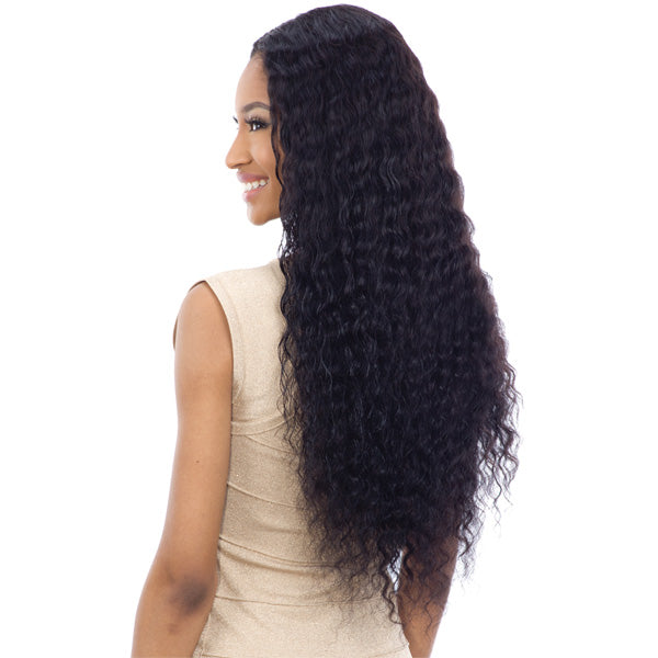 Shake-N-Go Brazilian Natural 100% Human Hair Naked Nature Lace Part Wig - DEEP WAVE 30