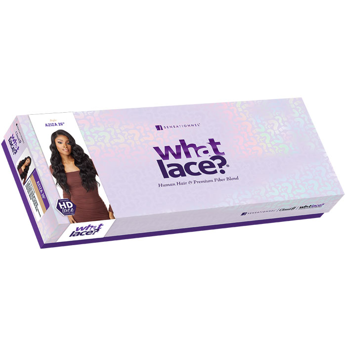 Sensationnel What Lace Human Hair Blend 13x6 HD Lace Front Wig - AZIZA 26"