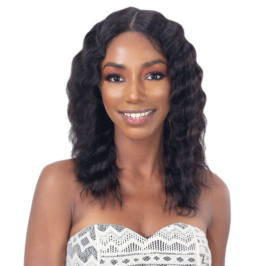 Shake-N-Go Girlfriend 100% Virgin Human Hair HD Lace Front Wig - DEEP WAVER 16