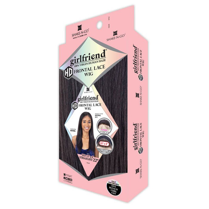 Shake N Go Girlfriend 100% Virgin Human Hair 13X4 HD Lace Front Wig - STRAIGHT 22