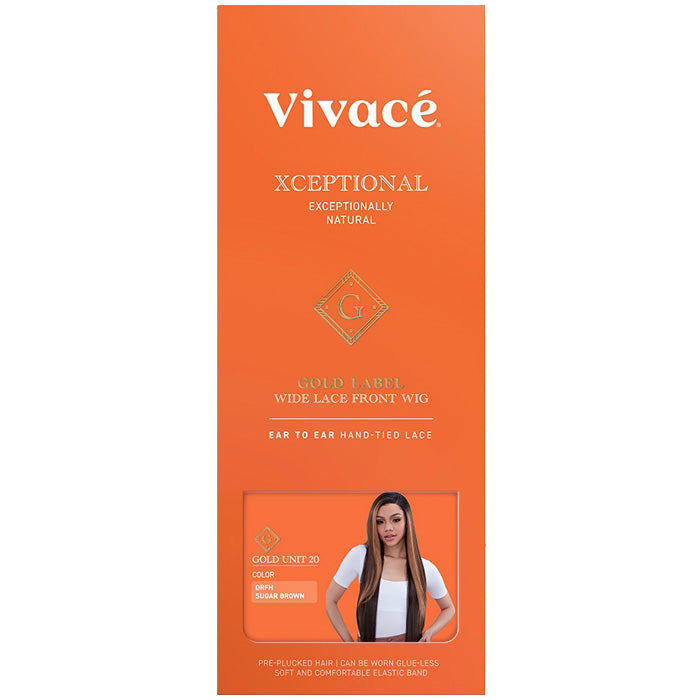 Vivace Xceptional Gold Label Glueless Wide Straight HD Lace Front Wig - GOLD UNIT 20