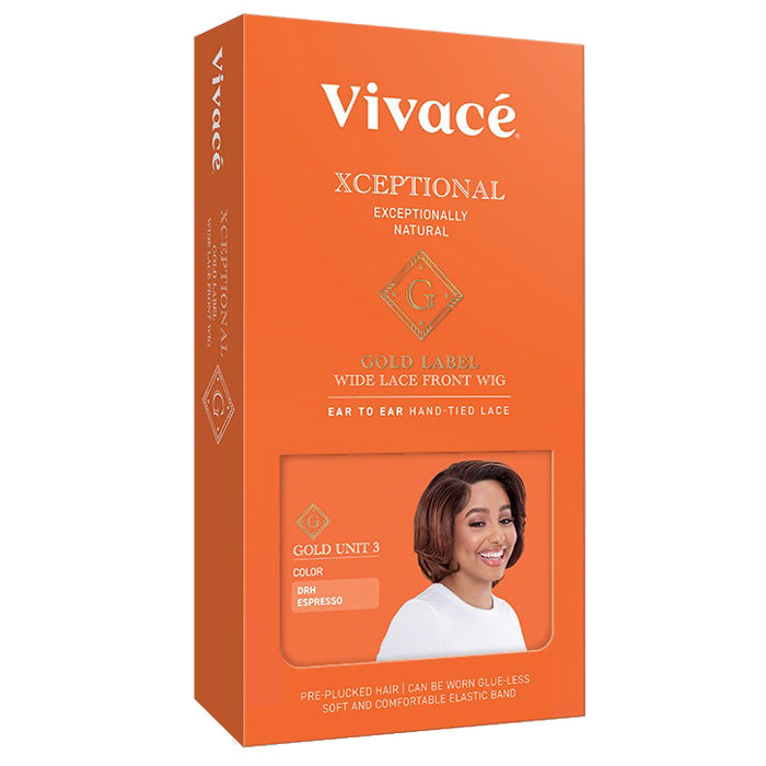 Vivace Xceptional Gold Label Wide Glueless Wavy Bob HD Lace Front Wig - GOLD UNIT 3