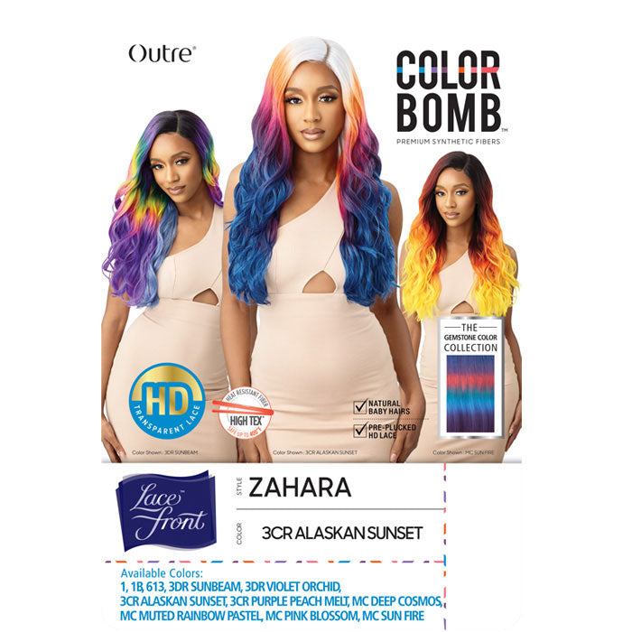 Outre Color Bomb HD Transparent Lace Front Wig - ZAHARA