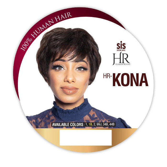 Zury Sis Human Revive 100% Human Hair FULL Wig HR-KONA
