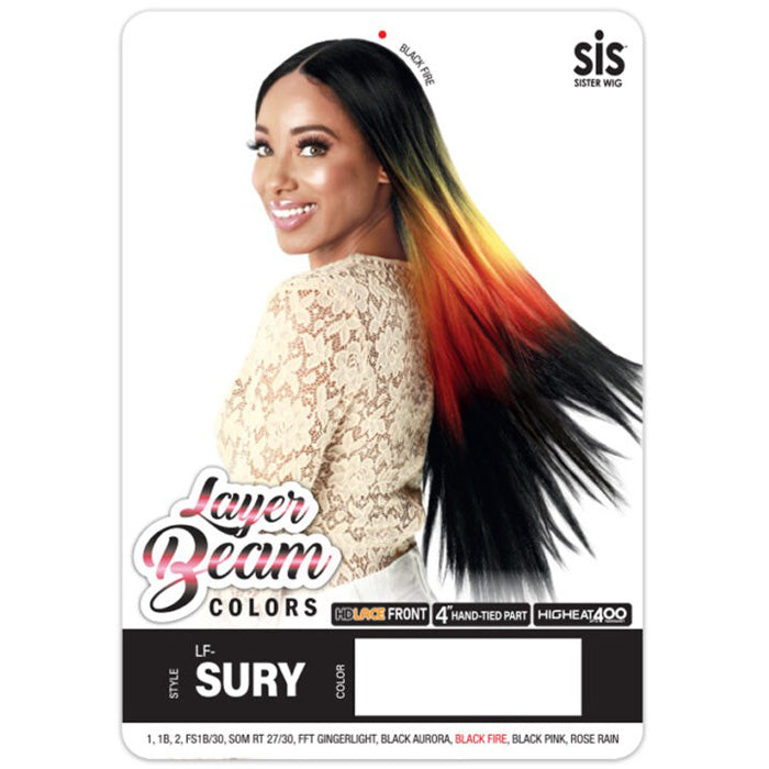 Zury Sis Beyond Layer Beam Colors HD Lace Front Wig - LF-SURY