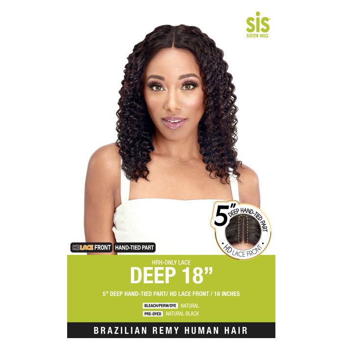 Zury Sis 100% Brazilian Virgin Remy Human Hair Lace Front Wig - HRH ONLY LACE DEEP 18