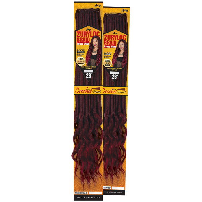 Zury Goddess Braid Loop Crochet LOCS LOOSE WAVE 26 Inch