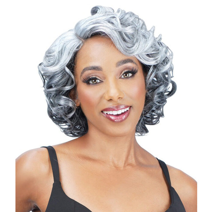 Zury Sis Ms.Wisdom Salt and Pepper Lace Part Wig - WISDOM 303