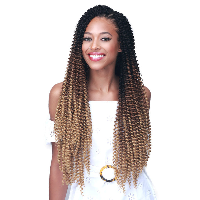 Bobbi Boss Brazilian Pre-Looped Crochet Braids - SOFT WATER WAVE 3X 18"