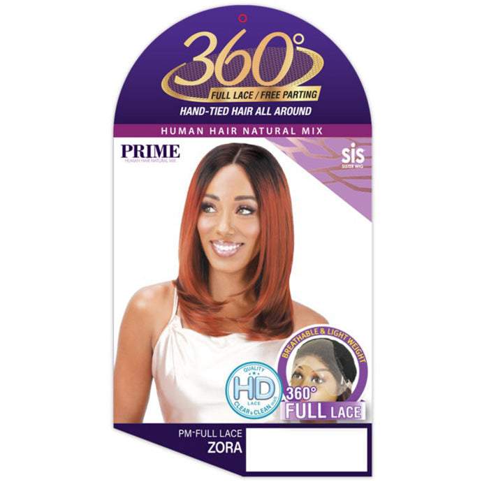 Zury Sis Human Hair Blend 360 HD Full Lace/Free Parting Wig - ZORA